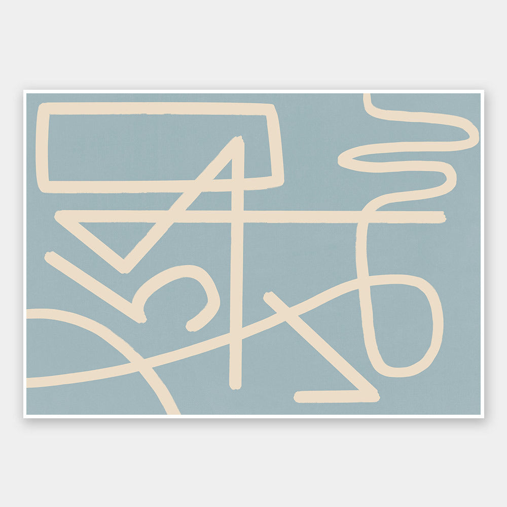 Arabesque Smoke Unframed Art Print - Elegant Wall Decor for Living Room, Bedroom & Office - Perfect for Home & Office Aesthetics