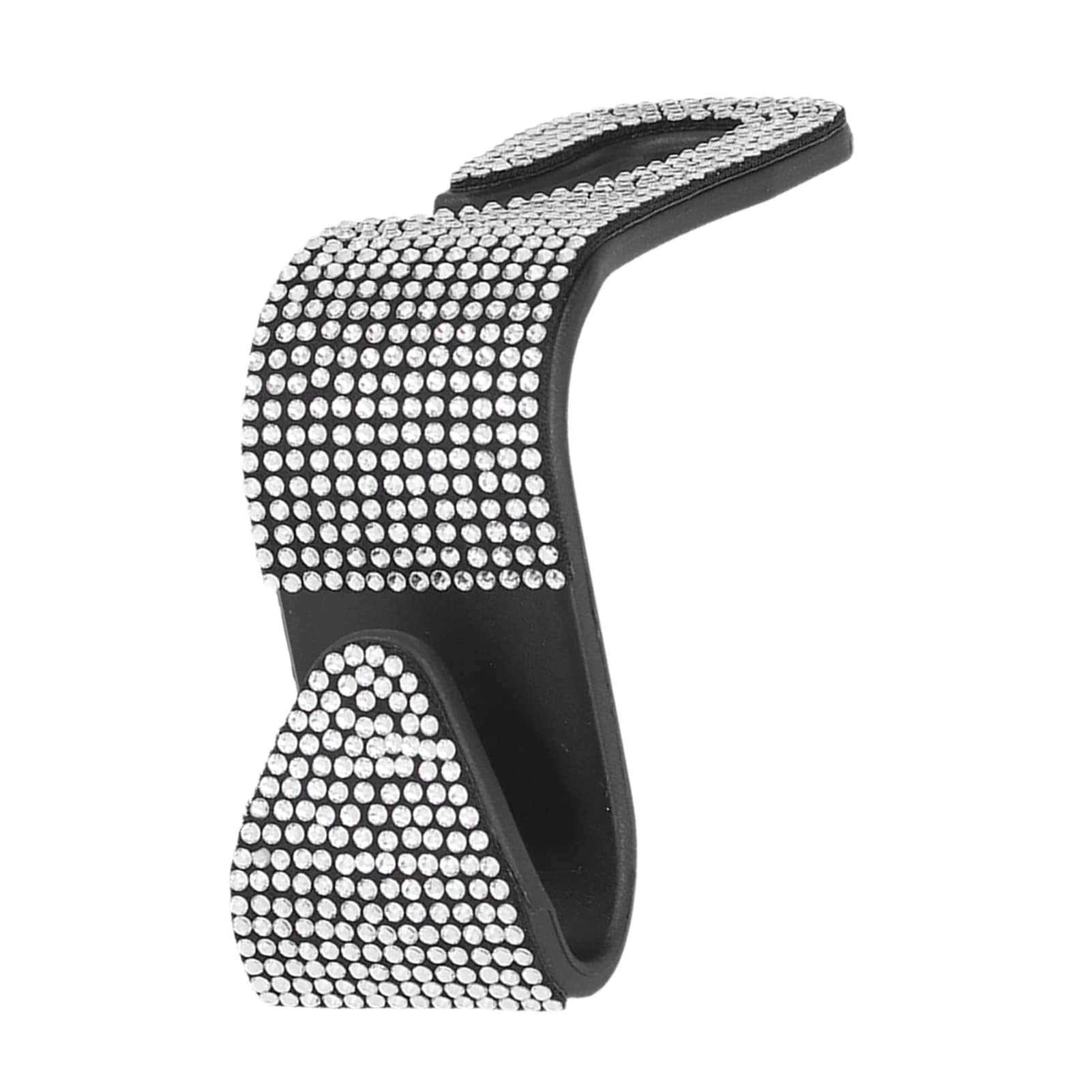 Bling Rhinestone Car Hooks for Front & Back Seats - Decorative Auto Seat Hangers with Shiny Crystals (White) | Perfect for Organizing Purses, Grocery Bags & Kids Toys in SUV, Sedan & Minivan