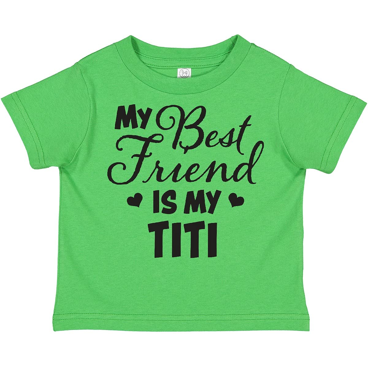 My Best Friend is My Titi with Hearts Toddler T-Shirt - Cute Matching Outfit for Siblings & Cousins