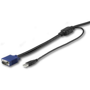 15ft USB KVM Cable for StarTech Rackmount Consoles - VGA & USB KVM Extension Cable (RKCONSUV15) - Perfect for Server Rooms, Data Centers & IT Management