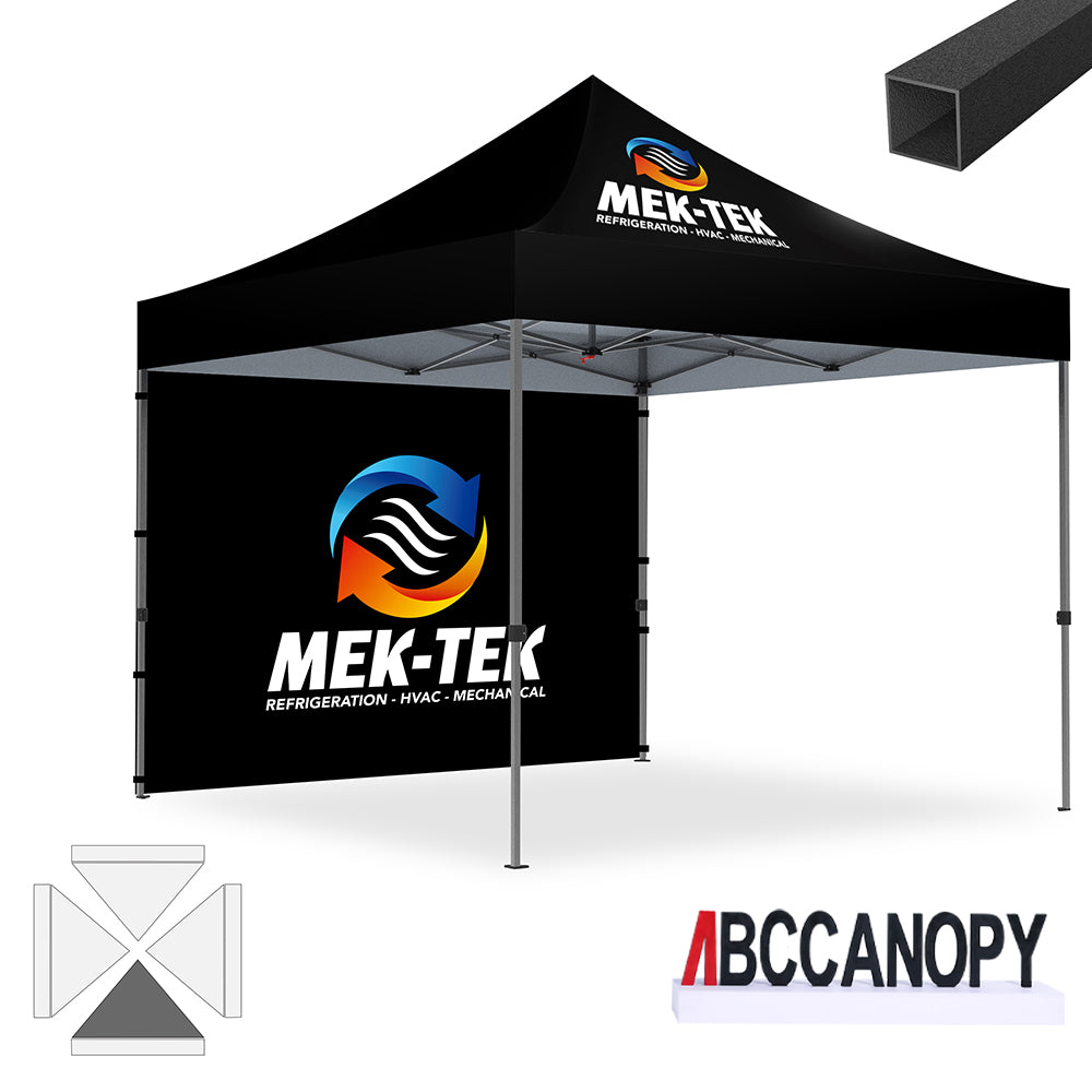 ABCCANOPY 10x10/10x15/10x20 Custom Canopy Tent - Heavy Duty Commercial Pop Up Shelter for Outdoor Events, Farmers Markets & Trade Shows