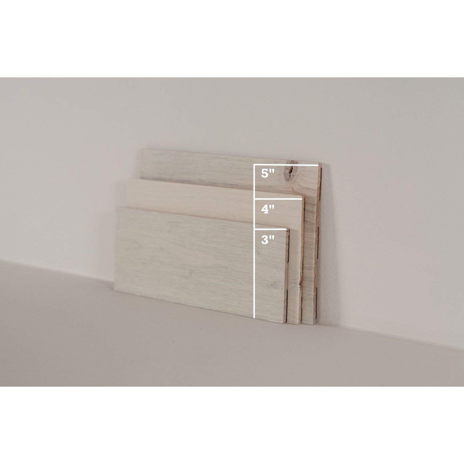 Timberchic DIY Reclaimed Wood Wall Planks - Peel & Stick Wall Panels for Accent Walls & Home Decor - Coastal White