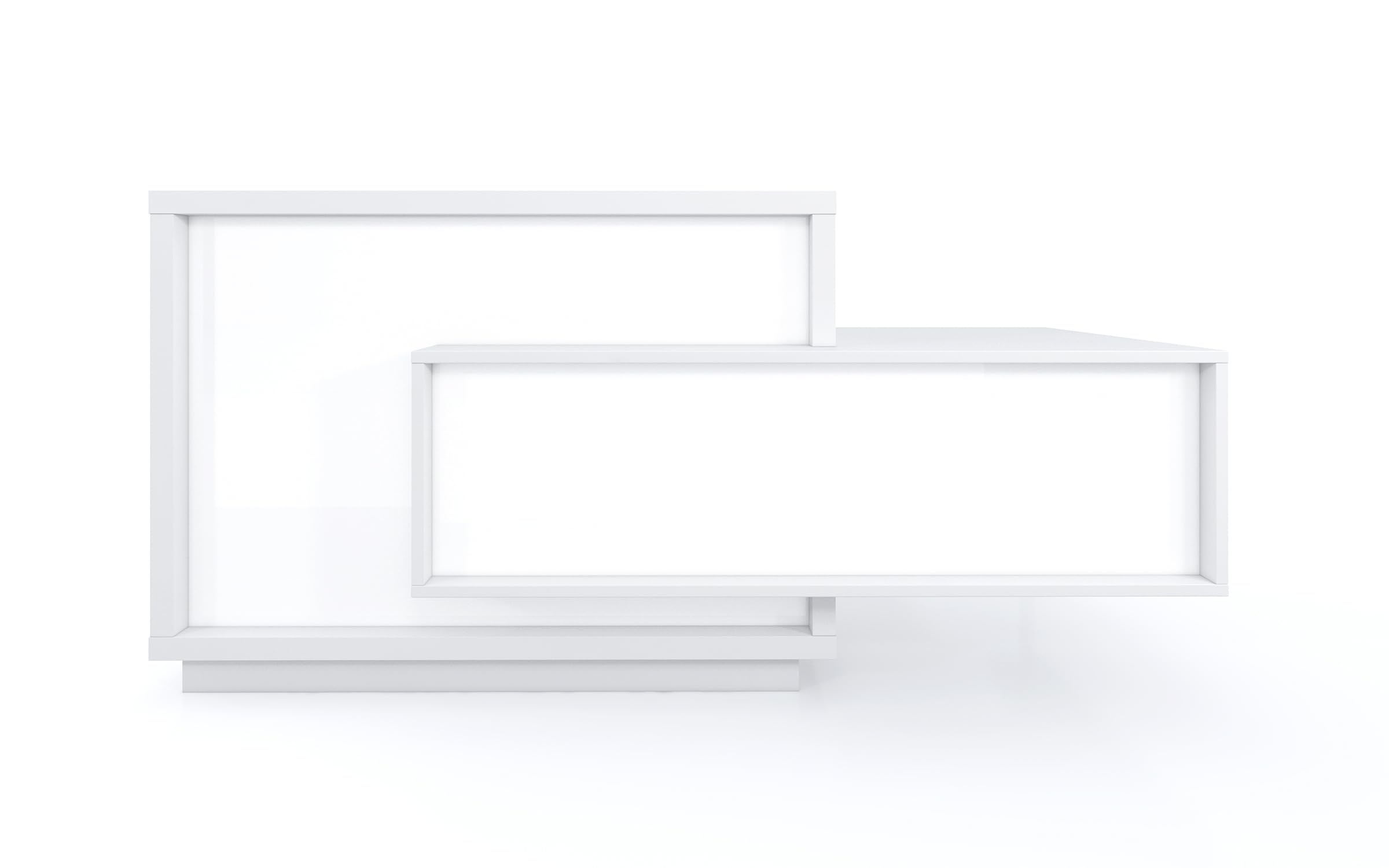 ADA Compliant Reception Desk - Right Facing White Counter for Office Lobby | Wheelchair Accessible Front Desk for Hotels, Clinics & Corporate Spaces