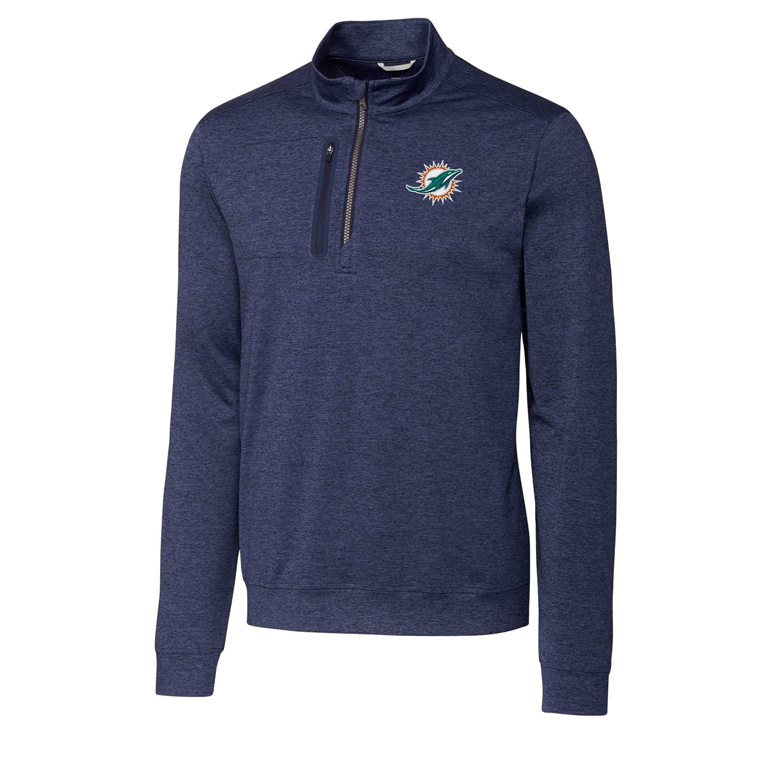 Cutter & Buck Men's NFL Big & Tall Stealth Quarter-Zip Pullover Jacket - Lightweight Fleece Lining, Moisture-Wicking Fabric for Football Fans & Outdoor Activities