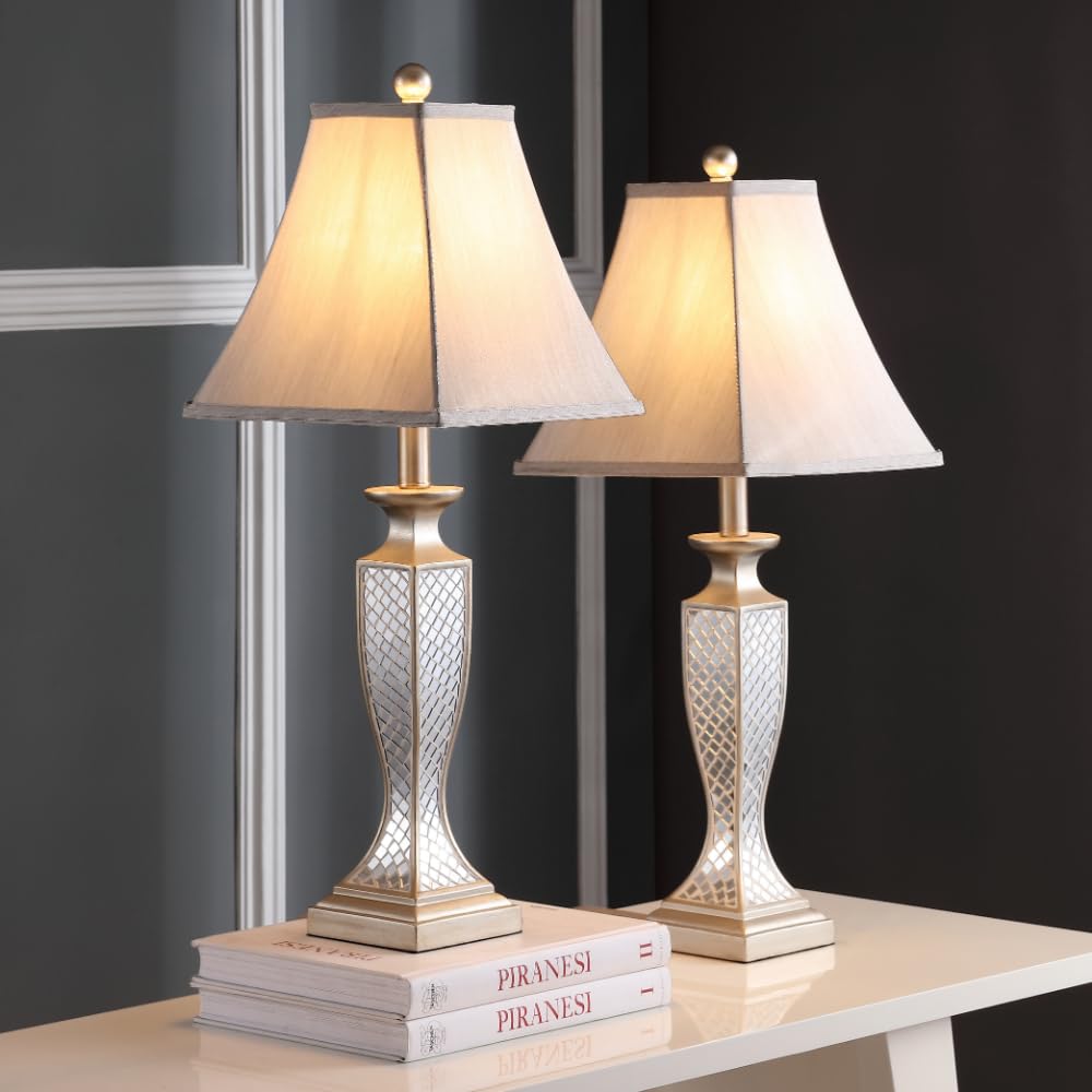 SAFAVIEH Kailey Glass Lattice Table Lamp Set of 2 - 28