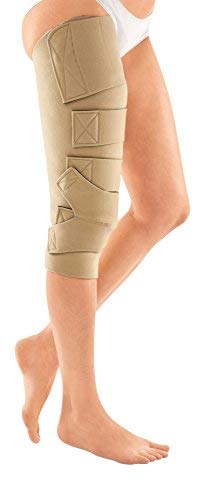 Circaid Juxtafit Adjustable Compression Wrap for Upper Leg & Knee - XX-Small Long Left Lymphedema Sleeve - Ideal for Swelling Relief, Post-Surgery Recovery & Daily Comfort