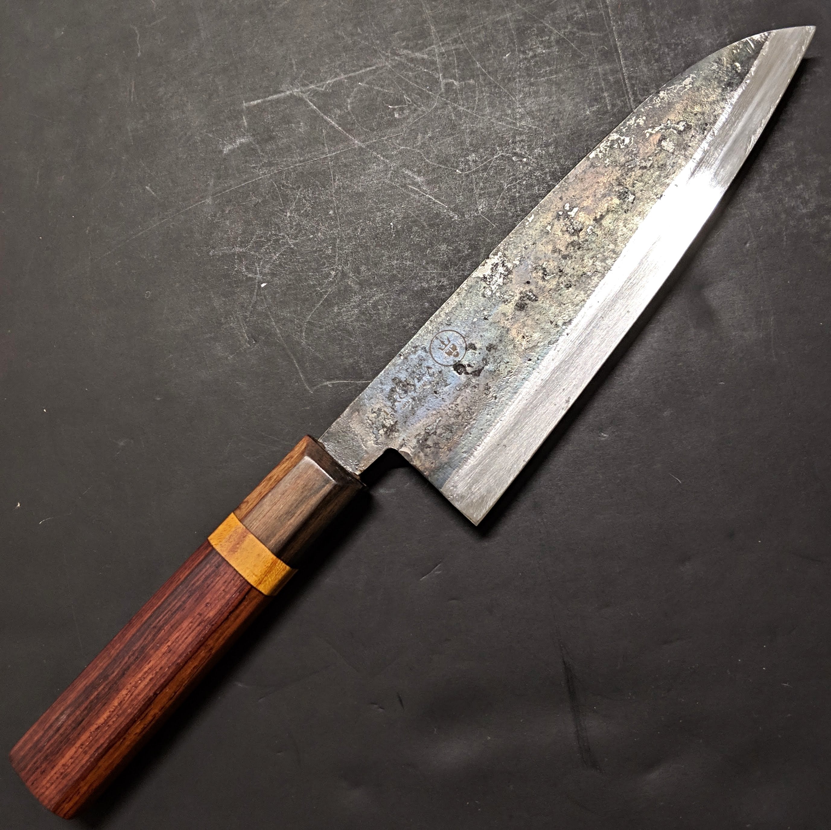 Dao Vua 180mm Santoku Knife - High Carbon Steel Japanese Kitchen Knife for Slicing, Dicing & Chopping - Perfect for Home Chefs & Professional Cooking