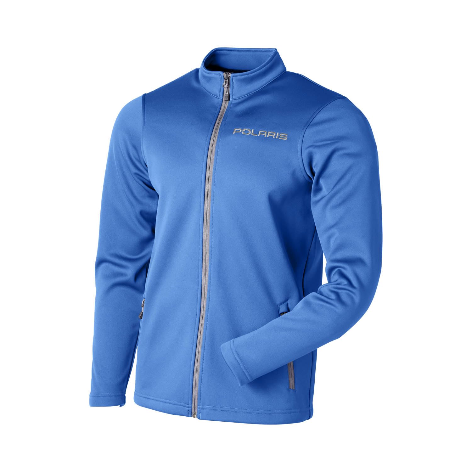 Polaris Men's Switchback Mid-Layer Fleece Jacket - Lightweight Polyester Spandex Blend, Blue 2833023 for Outdoor Hiking & Winter Activities