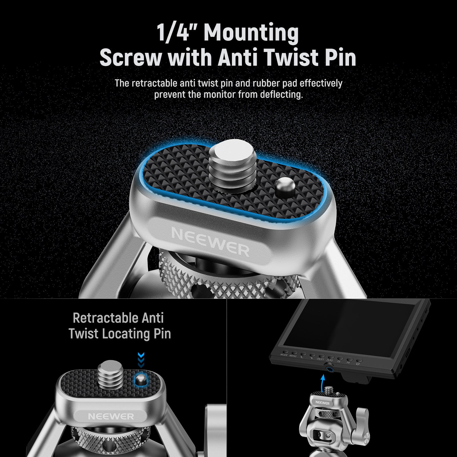 NEEWER MA018 Camera Monitor Mount with 3/8
