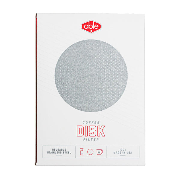 Able Disk Standard Reusable AeroPress Coffee Filter - Stainless Steel Replacement for Paper Filters - Perfect for Travel, Camping & Home Brewing