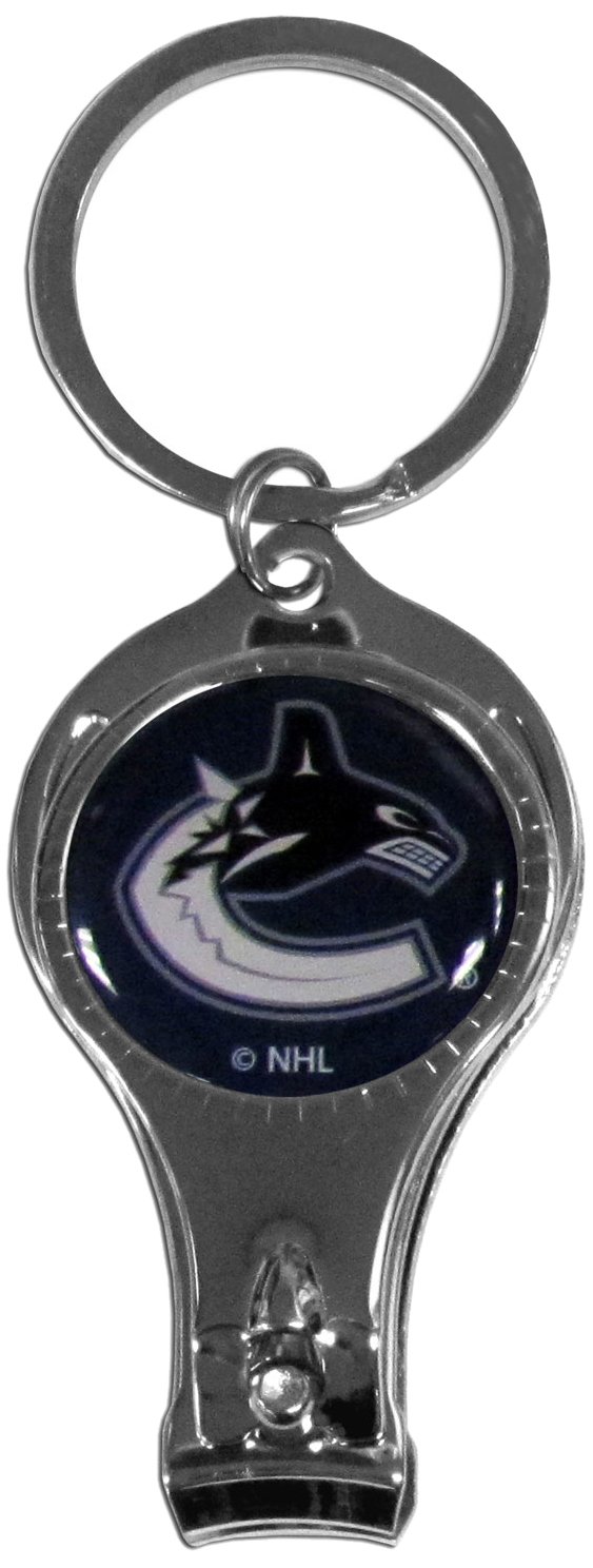 Siskiyou Sports NHL Team Logo Nail Clipper Keychain - Portable Nail Care Tool for Hockey Fans, Travel, Gym & Outdoor Activities