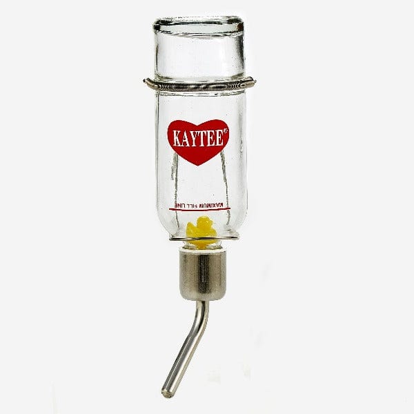 Kaytee Chew Proof Small Animal Water Bottle - Leak-Proof & Durable Pet Drinking Bottle for Hamsters, Rabbits, Guinea Pigs - Perfect for Cages, Travel & Outdoor Use