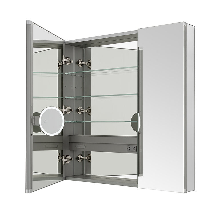 Aquadom Royale 36x36 Inch Bathroom Medicine Cabinet with Mirror - Perfect for Bathroom Storage & Vanity Organization