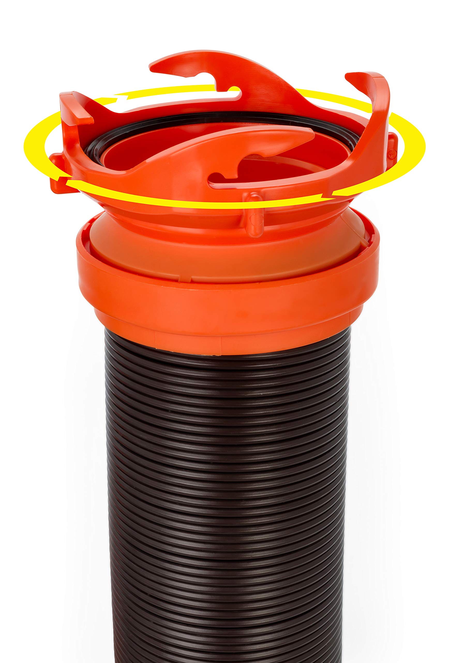 Camco RhinoFLEX 20-Foot RV Sewer Hose Kit with Sidewinder 10-Ft Support - Heavy Duty Waste Water Drainage System for Campers & RVs - Perfect for RV Parks, Campgrounds & Outdoor Adventures