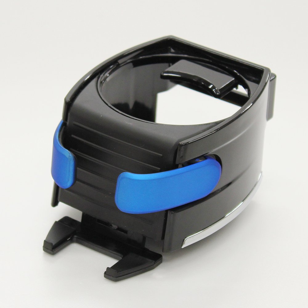 MIRAREED JDM Car Cup Holder Phone Mount - Universal Smartphone Holder for iPhone, Samsung, Android - Black/Blue (Model SP-206) - Perfect for Road Trips, Commuting & Hands-Free Driving