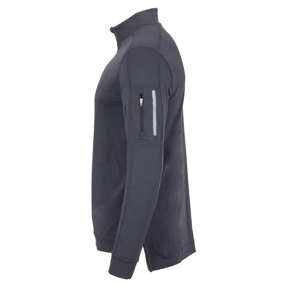 Men's UPF 50+ Sun Protection Mock Neck Zip-Up Active Shirt - Lightweight Quick-Dry Workout & Outdoor Sports Top for Running, Hiking, Golf