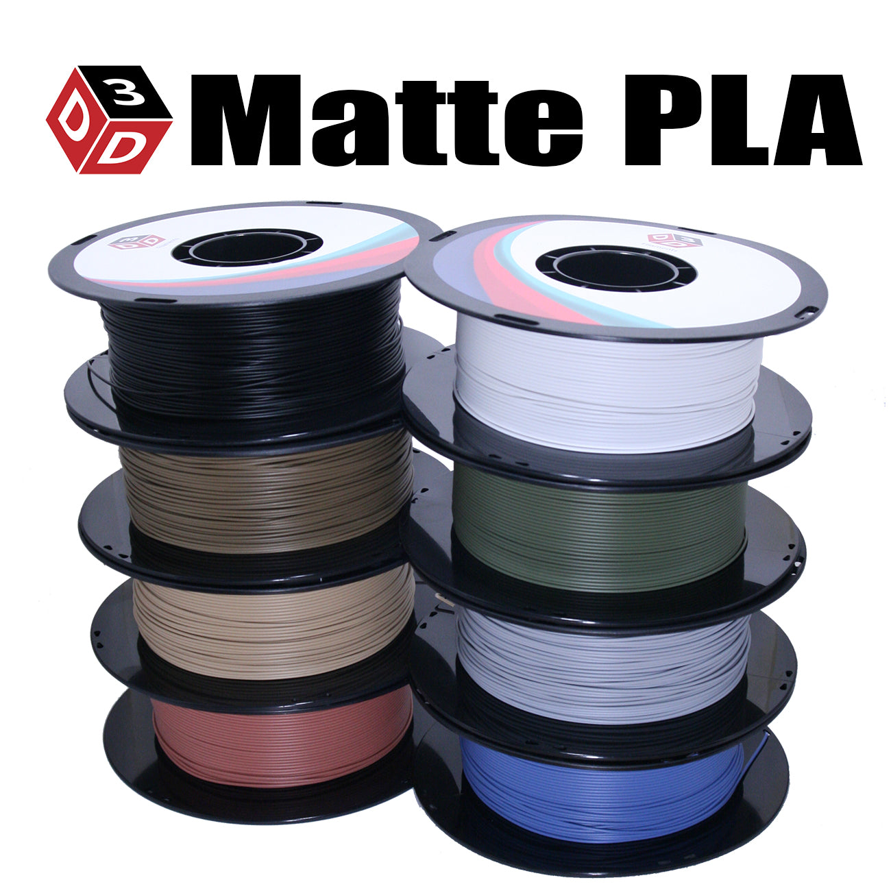 Premium Matte PLA Filament 1.75mm for 3D Printing - 1kg Spool (2.2 lbs) - High-Quality Dimensional Accuracy, Smooth Finish - Perfect for Cosplay Props, Miniatures & Home Decor Projects