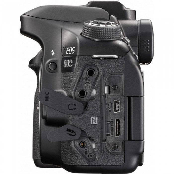 Canon EOS 80D WiFi Digital SLR Camera Body with 64GB Memory Card, Extra Battery, Camera Backpack, Speedlite Flash & Flexible Tripod - Professional DSLR Bundle for Photography, Vlogging & Travel