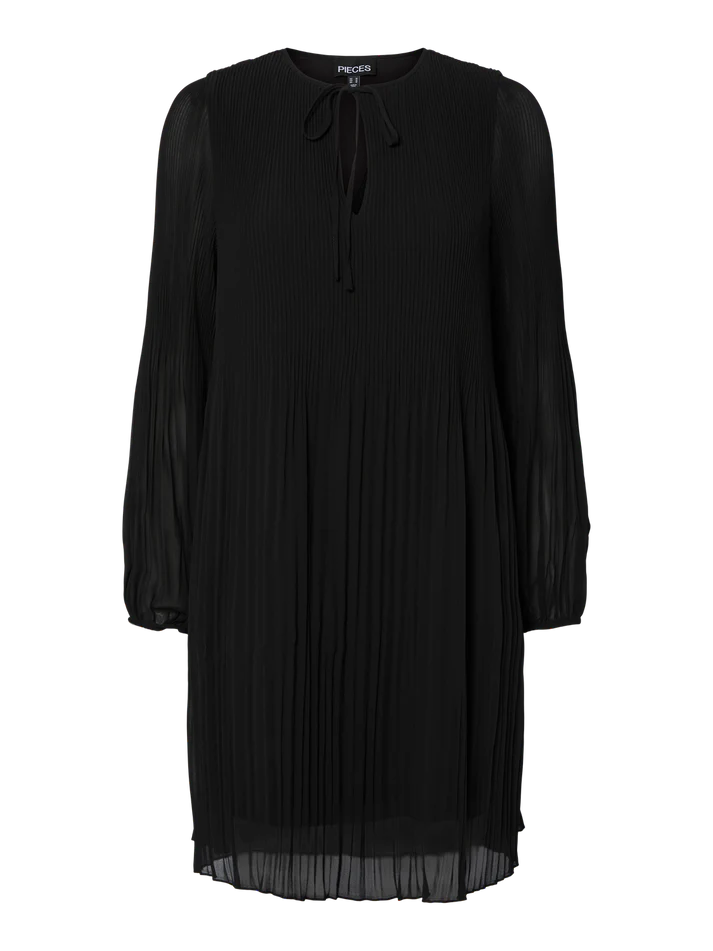 Naomi Short Sleeve Black Dress for Women - Casual Summer Party Wear - Perfect for Dates, Office, and Night Out