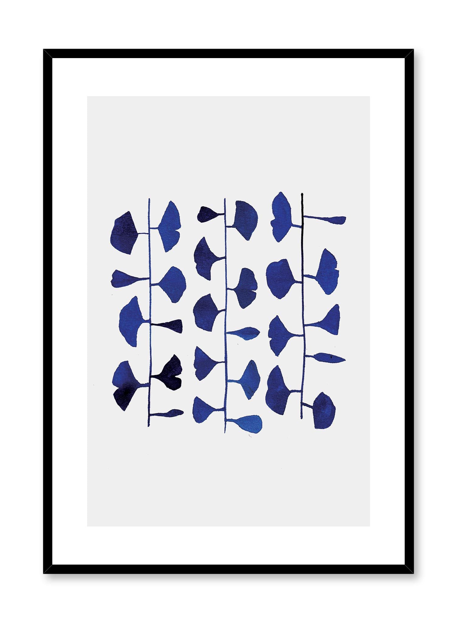 Leaf Print Curtains & Botanical Posters - Nature-Inspired Home Decor for Living Room, Bedroom & Office