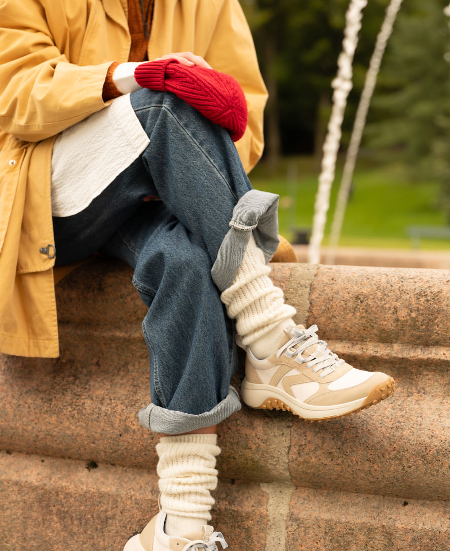 Women's KS86 Sneakers - Comfortable Casual Running Shoes in Birch/Star White | Perfect for Walking, Gym & Everyday Wear