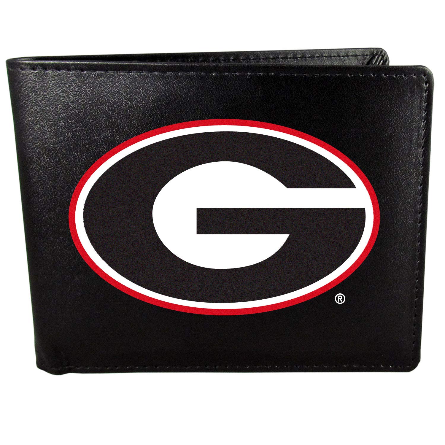 Premium Siskiyou Leather Bi-fold Wallet with Large Logo - Stylish & Durable Mens Wallet for Everyday Use, Business, Travel & Gifting