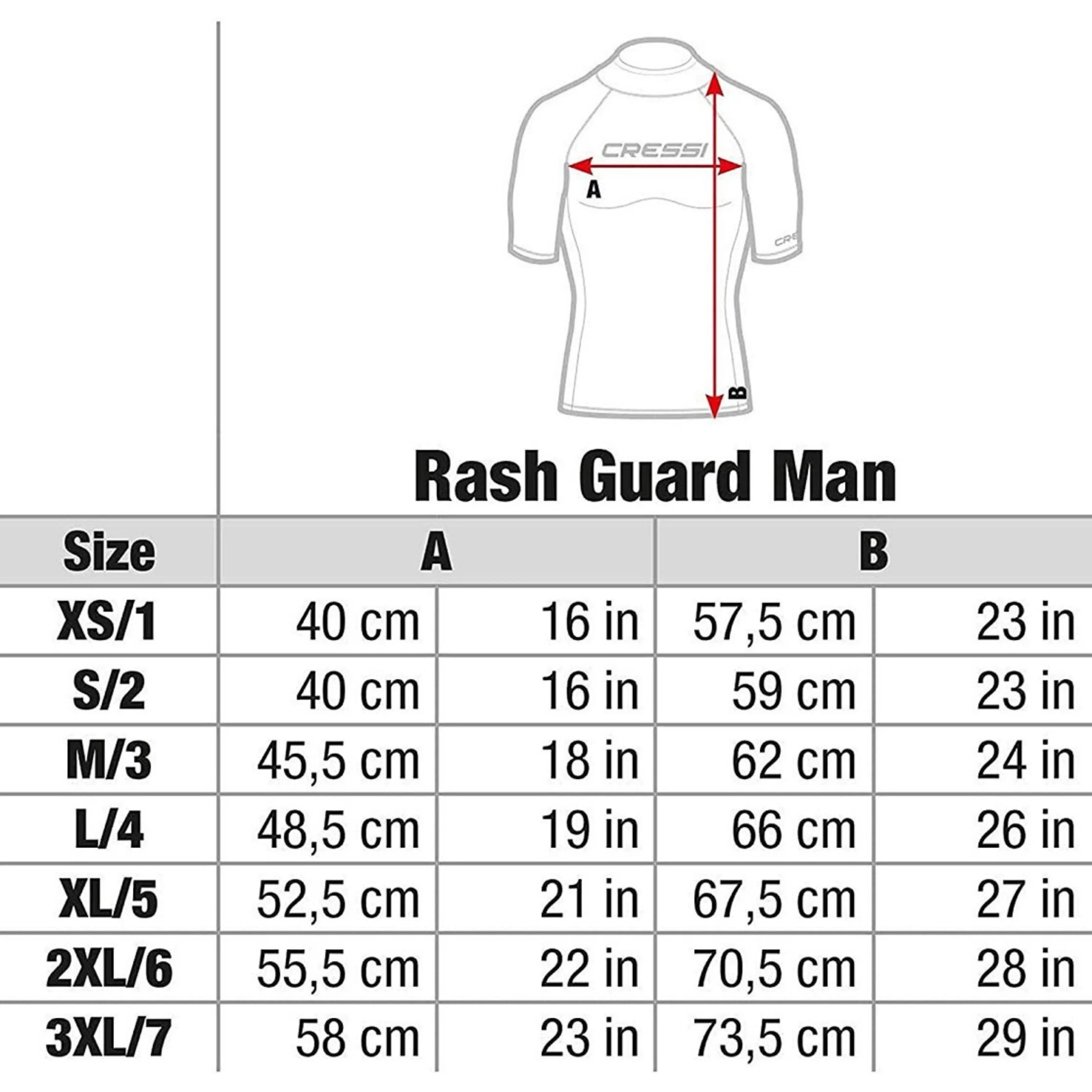 Cressi Long Sleeve Rash Guard Wetsuit for Swimming, Surfing & Water Sports - UV Protection & Comfort Fit for Men & Women