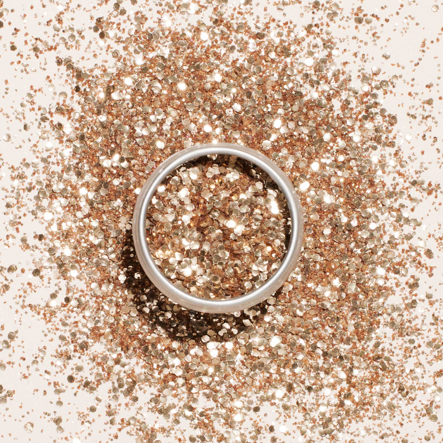 Rose Gold & Glazed Glitter Set - Shimmering Cosmetic Glitters for Makeup, Nails, and DIY Crafts - Perfect for Parties, Festivals, and Art Projects