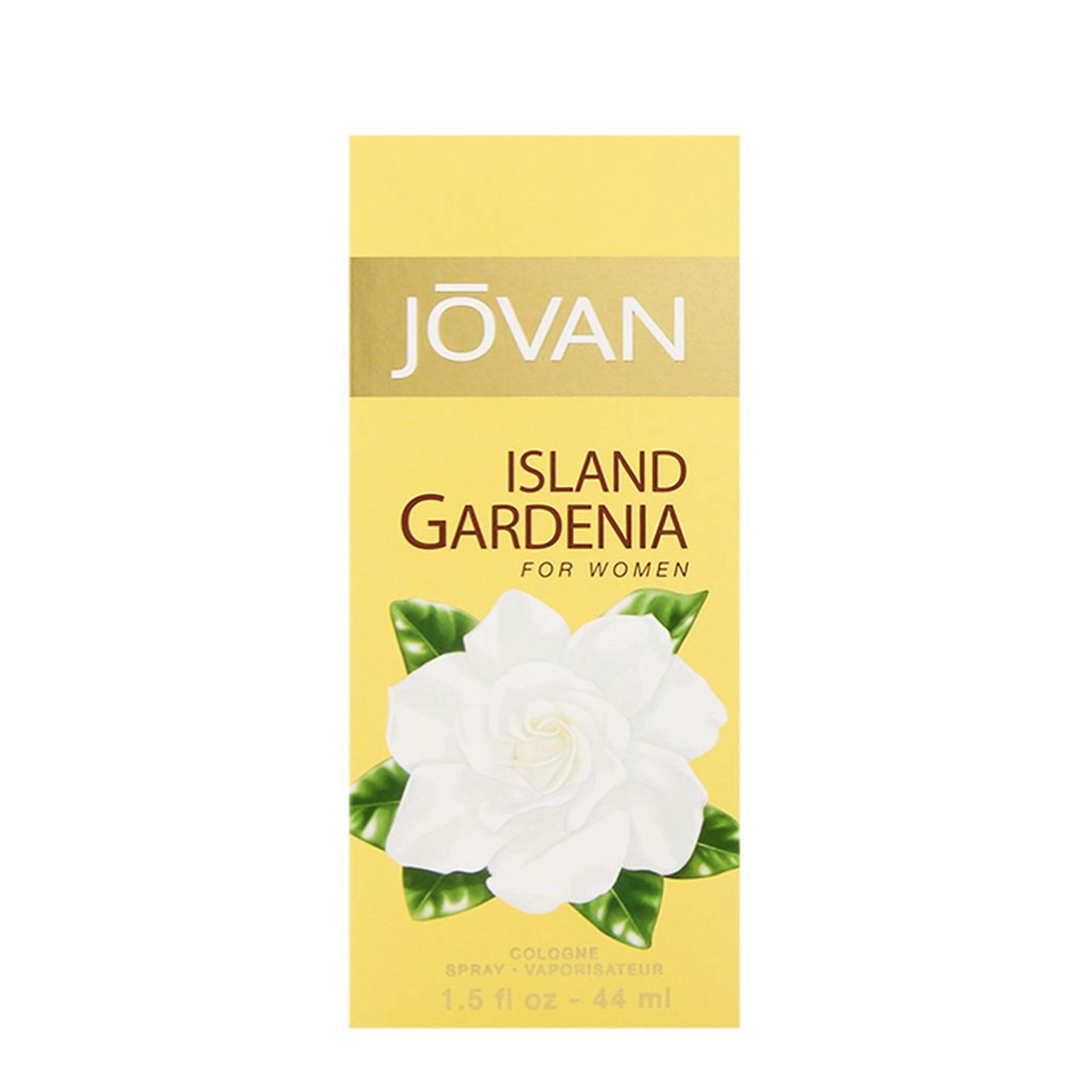 Jovan Island Gardenia Eau de Cologne Spray for Women - 1.5 fl oz Travel Size Perfume with Neroli, Gardenia & Sandalwood Notes - Long Lasting Floral Fragrance for Everyday Wear, Office & Date Night