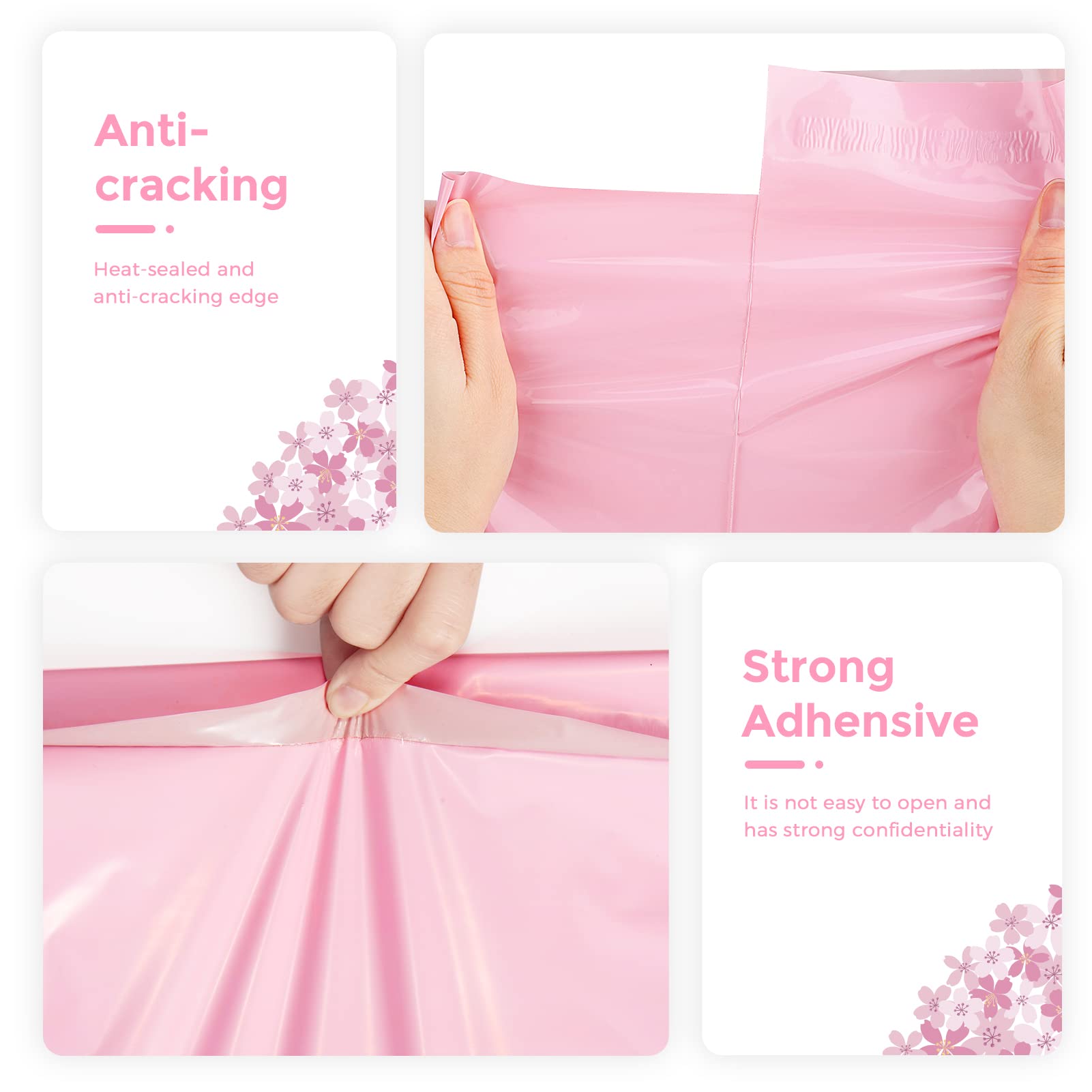 Metronic Large Poly Mailers 19x24 Inches - 50 Pack Pink Shipping Bags for Small Business | Waterproof Mailing Envelopes for Clothing & Ecommerce | Perfect for Online Stores, Boutique Apparel & Amazon FBA Shipments