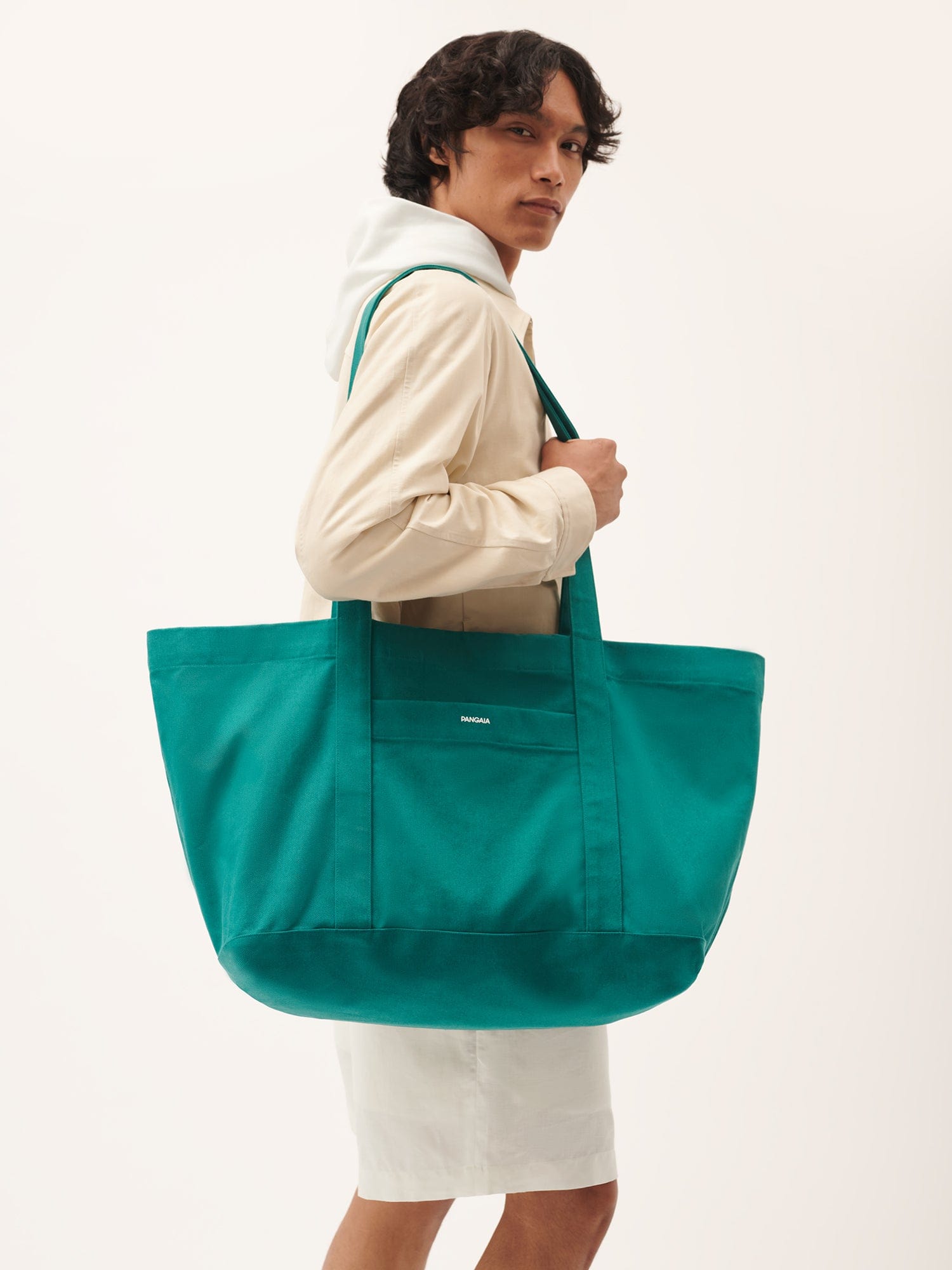 365 Oversized Tote Bag - Large Scarab Teal Canvas Shopper Bag for Women, Beach, Work & Travel | Durable & Stylish Carryall for Everyday Use