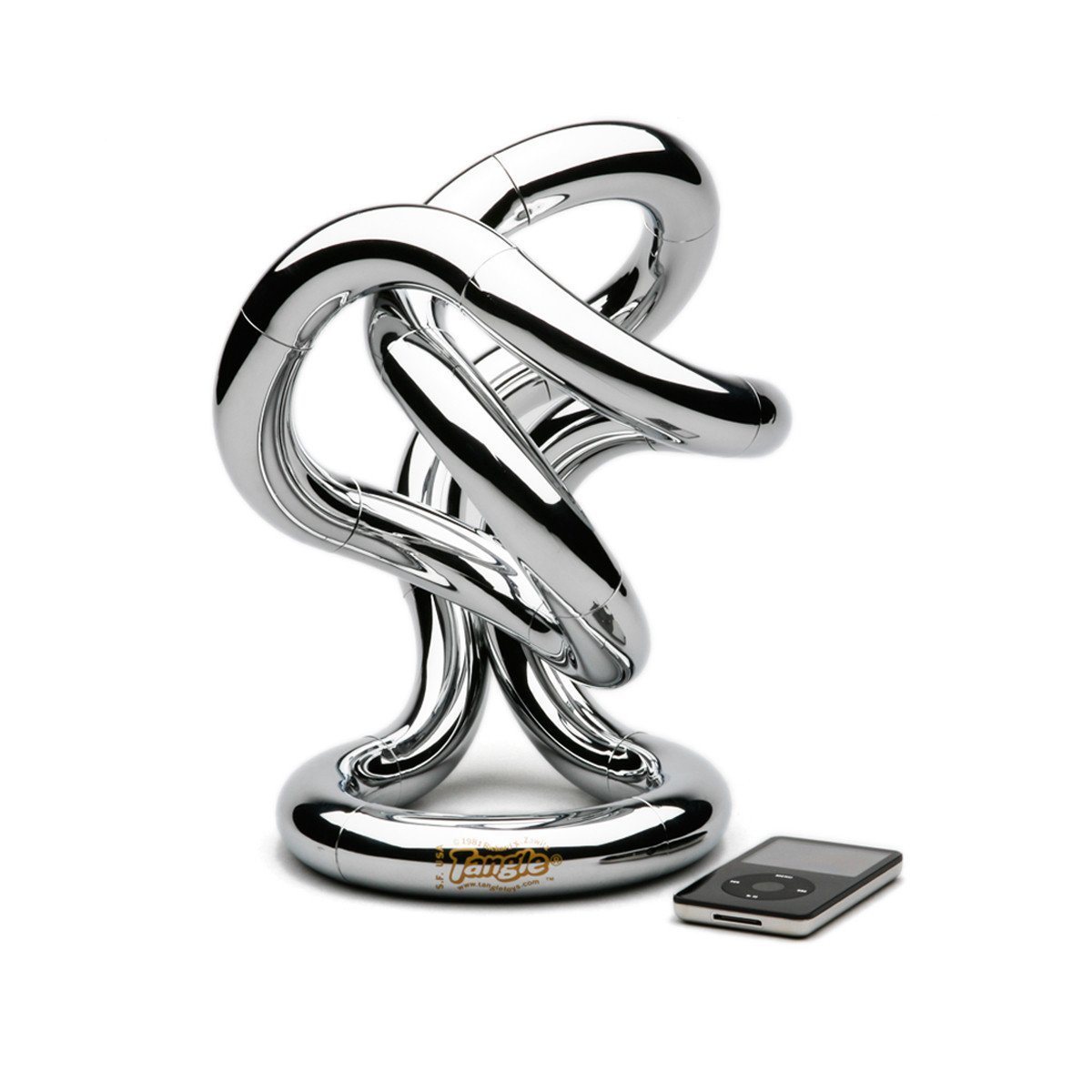 Tangle Museum Chrome Large Puzzle Fidget Toy - Stress Relief & Anxiety Reducer for Kids & Adults - Perfect for Office, Classroom, and Home Use