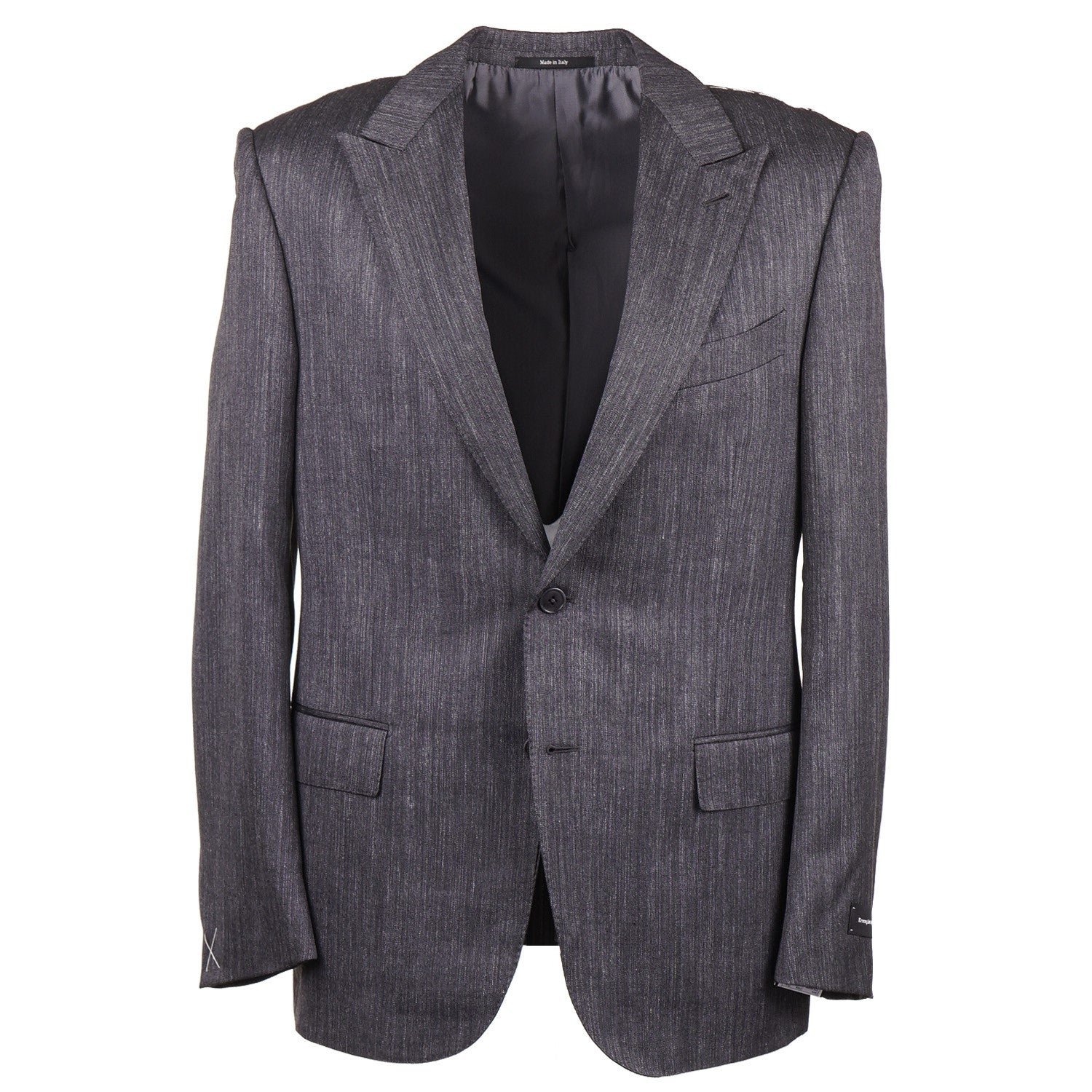Ermenegildo Zegna Men's Premium Wool Silk Linen Blazer - Elegant Tailored Sport Coat for Business, Weddings & Formal Occasions