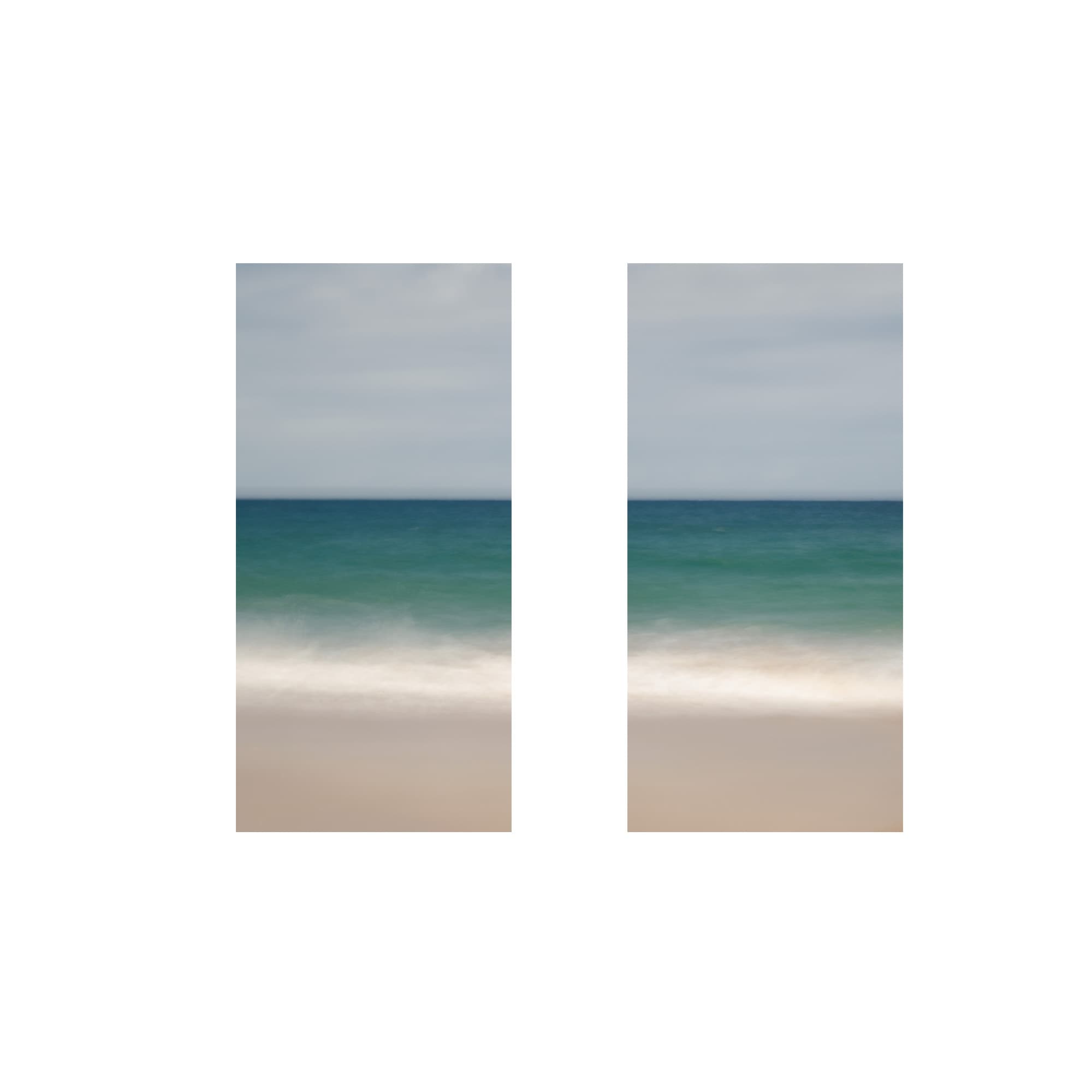 Abstract Horizon Set of Two Framed Textured Wall Art - Multi Color Modern Canvas Paintings for Living Room, Bedroom & Office Decor