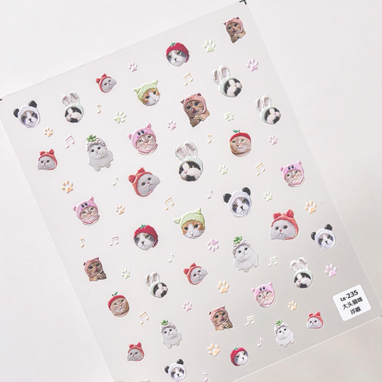 3D Cat Nail Stickers - Cute Embossed Cat Claw Nail Decals for DIY Nail Art | Perfect for Halloween, Parties & Everyday Fashion Accessories