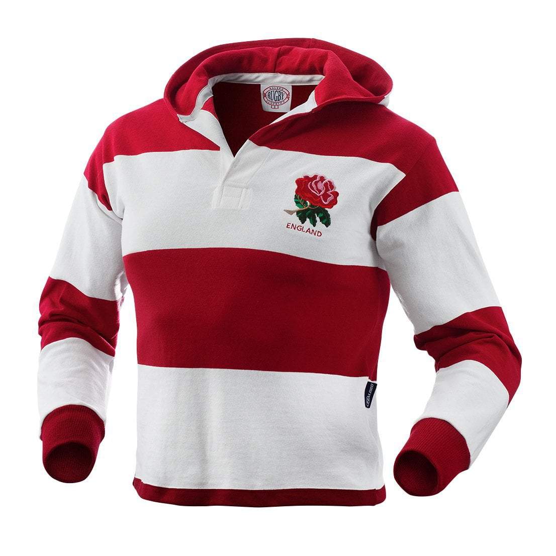 England Hooded Rugby Jersey - Authentic Team Apparel for Fans & Players | Perfect for Games, Training & Casual Wear