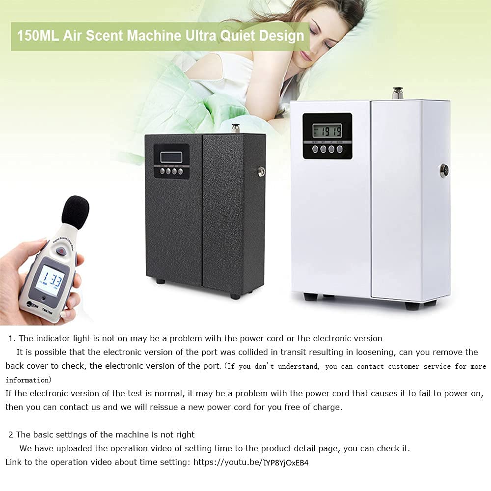 150ml HVAC Essential Oil Diffuser - Waterless Air Scent Machine for Home & Office, Covers 1,100 sq.ft (100 m²), White | Perfect for Hotels, Businesses & Commercial Spaces - Create a Relaxing Atmosphere
