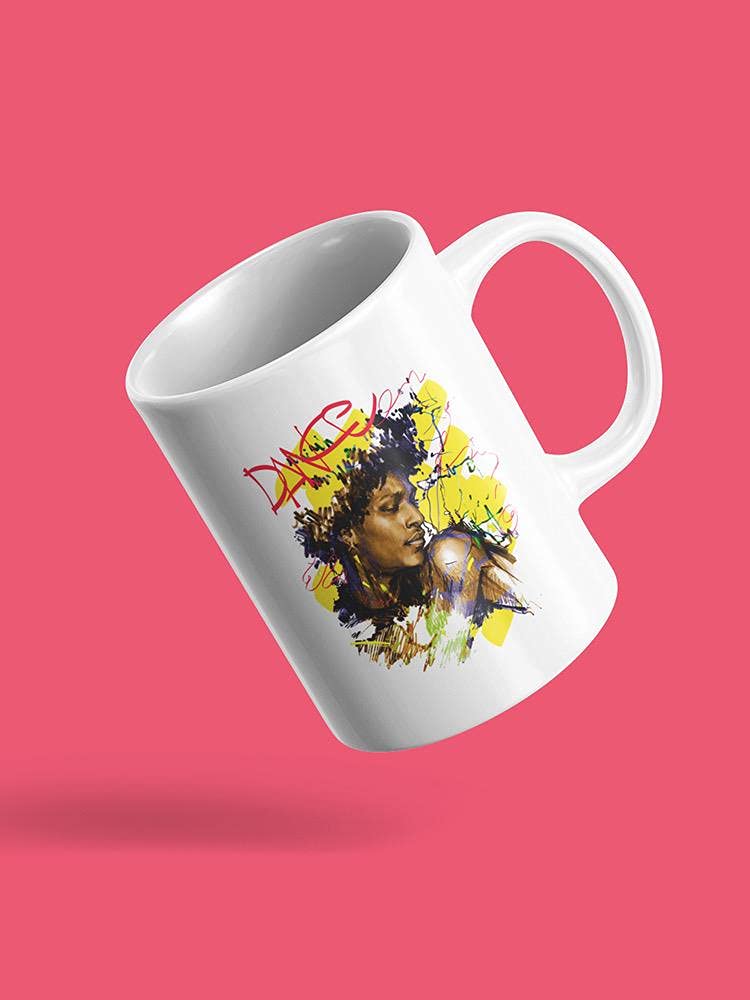 Smartprints Dancing Man Colorful Design Coffee Mug - 15oz Ceramic Cup for Tea & Hot Drinks - Funny Unisex Gift for Office, Home & Parties