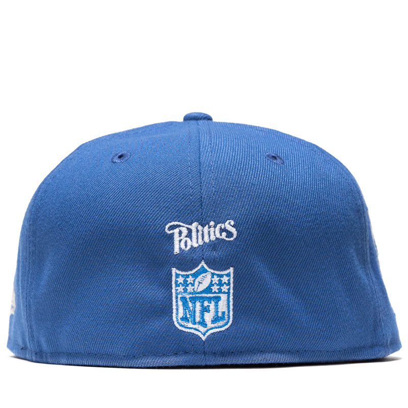 New Era Detroit Lions 59FIFTY Fitted Cap - Indigo Blue Snapback Hat for NFL Football Fans & Streetwear Style