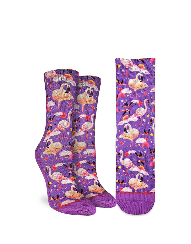FLAMBOYANCE OF FLAMINGOS Active Socks - Comfortable Athletic Socks for Running, Yoga & Workout - Breathable Performance Socks for Men & Women