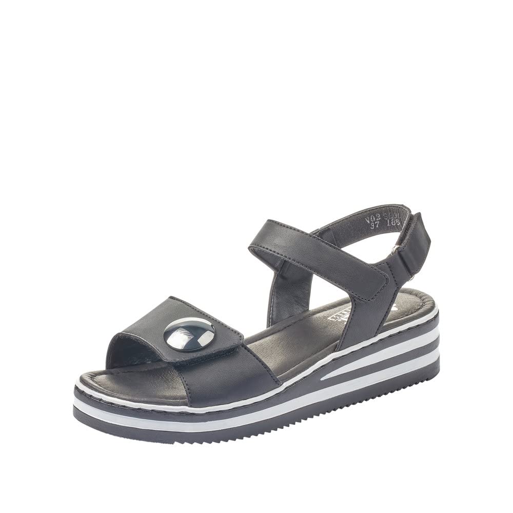 Rieker Women's Comfortable Closed-Toe Sandals | Slip-Resistant & Lightweight for Walking, Travel & Casual Wear