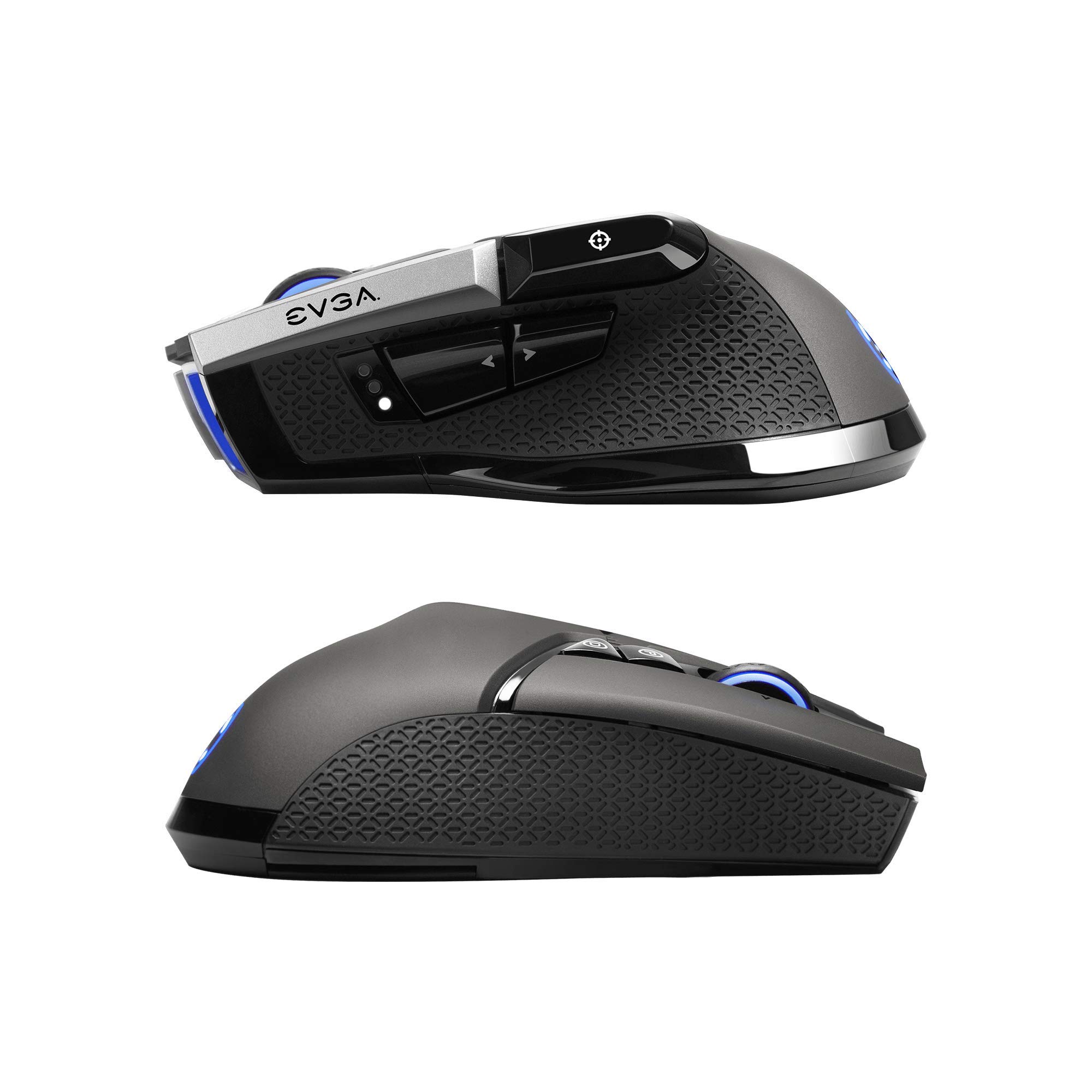 EVGA X20 Wireless Gaming Mouse - 16,000 DPI, 5 Profiles, 10 Buttons, Ergonomic Design, Customizable RGB Lighting (Gray) - Perfect for FPS, MOBA & MMO Games, Office Work & Home Use
