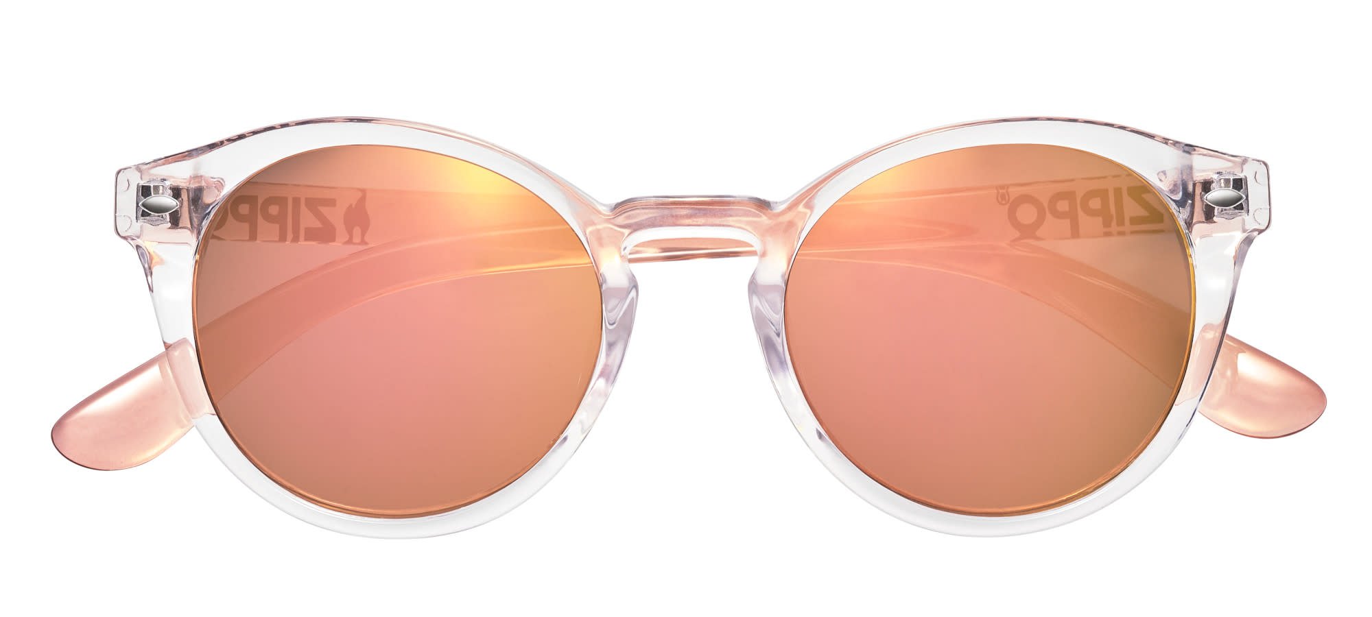 Round Transparent Sunglasses for Women & Men - UV Protection Fashion Sunglasses - Trendy Clear Frame Sunglasses for Outdoor, Beach, Driving & Summer Activities