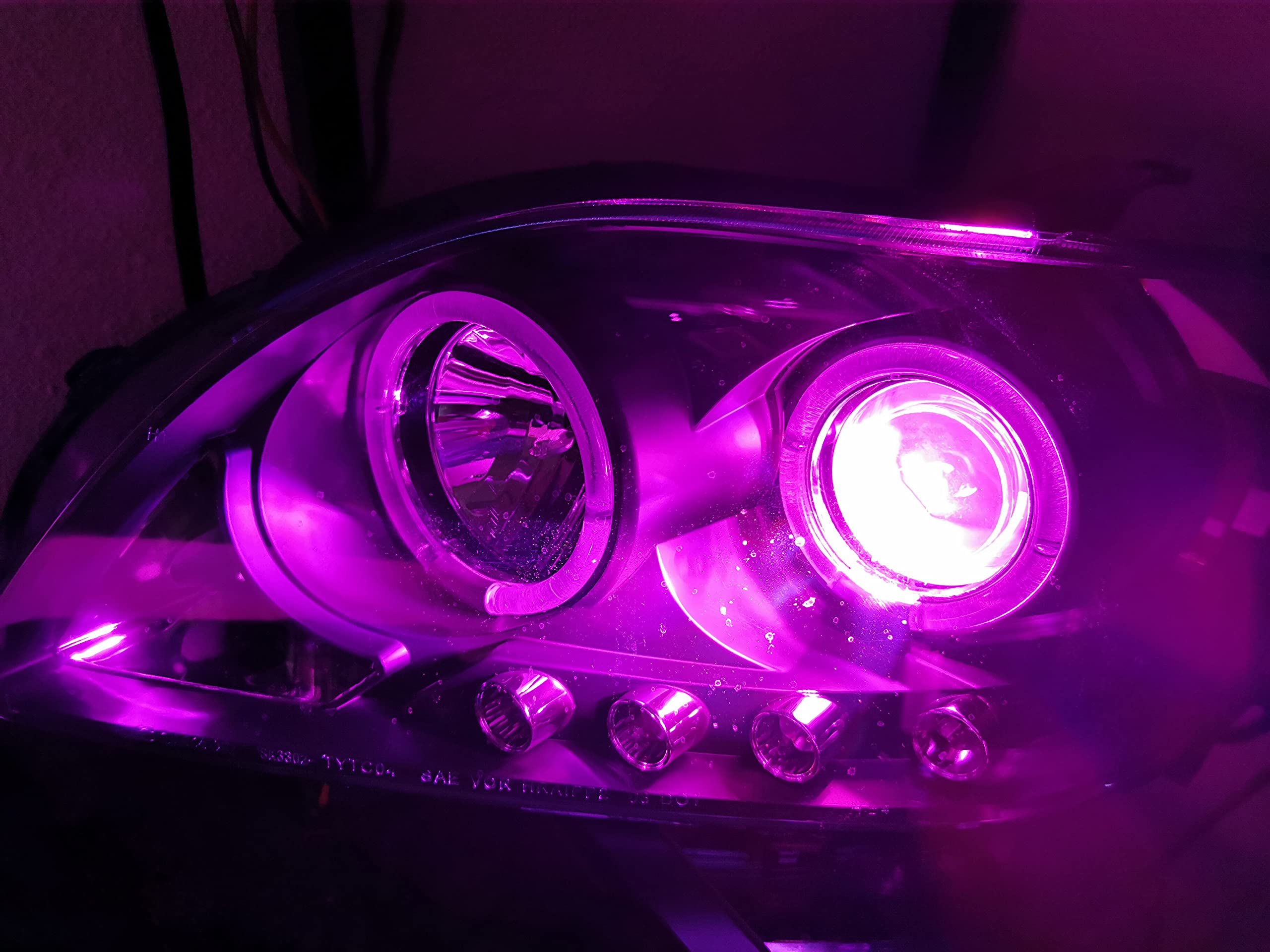 SOCAL-LED 3156 3157 Pink Purple LED Turn Signal Bulbs - 3030 SMD Bright Colorful DRL Brake Parking Tail Lights - Pack of 2 - Perfect for Car Customization & Nighttime Visibility