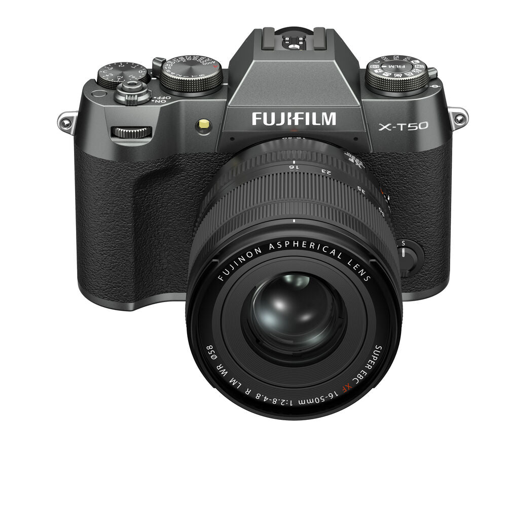 FUJIFILM X-T50 Mirrorless Digital Camera with XF 16-50mm f/2.8-4.8 Lens Kit - Charcoal Silver | Professional Photography, Travel & Vlogging | Perfect for Street Photography, Portraits & YouTube Content Creation