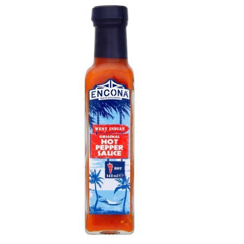 Encona West Indian Original Hot Pepper Sauce - 142ml (Pack of 6) - Authentic Caribbean Hot Sauce for BBQ, Tacos & Wings - Spicy Flavor Enhancer