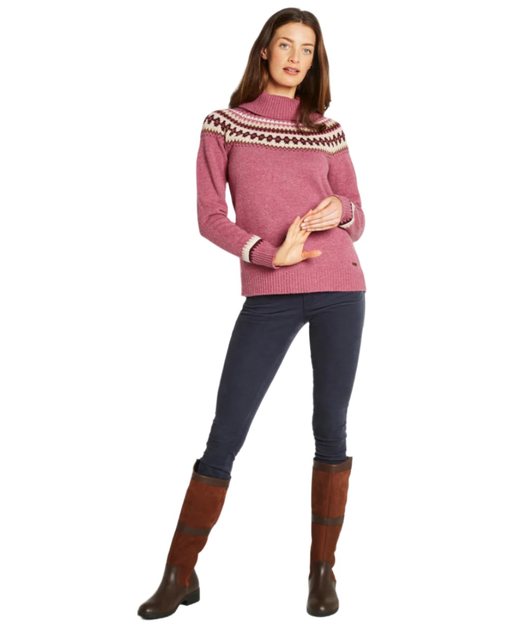 Dubarry Riverdale Knitted Sweater for Women - Soft Winter Pullover with Cable Knit Design | Cozy Casual Wear for Outdoors & Office