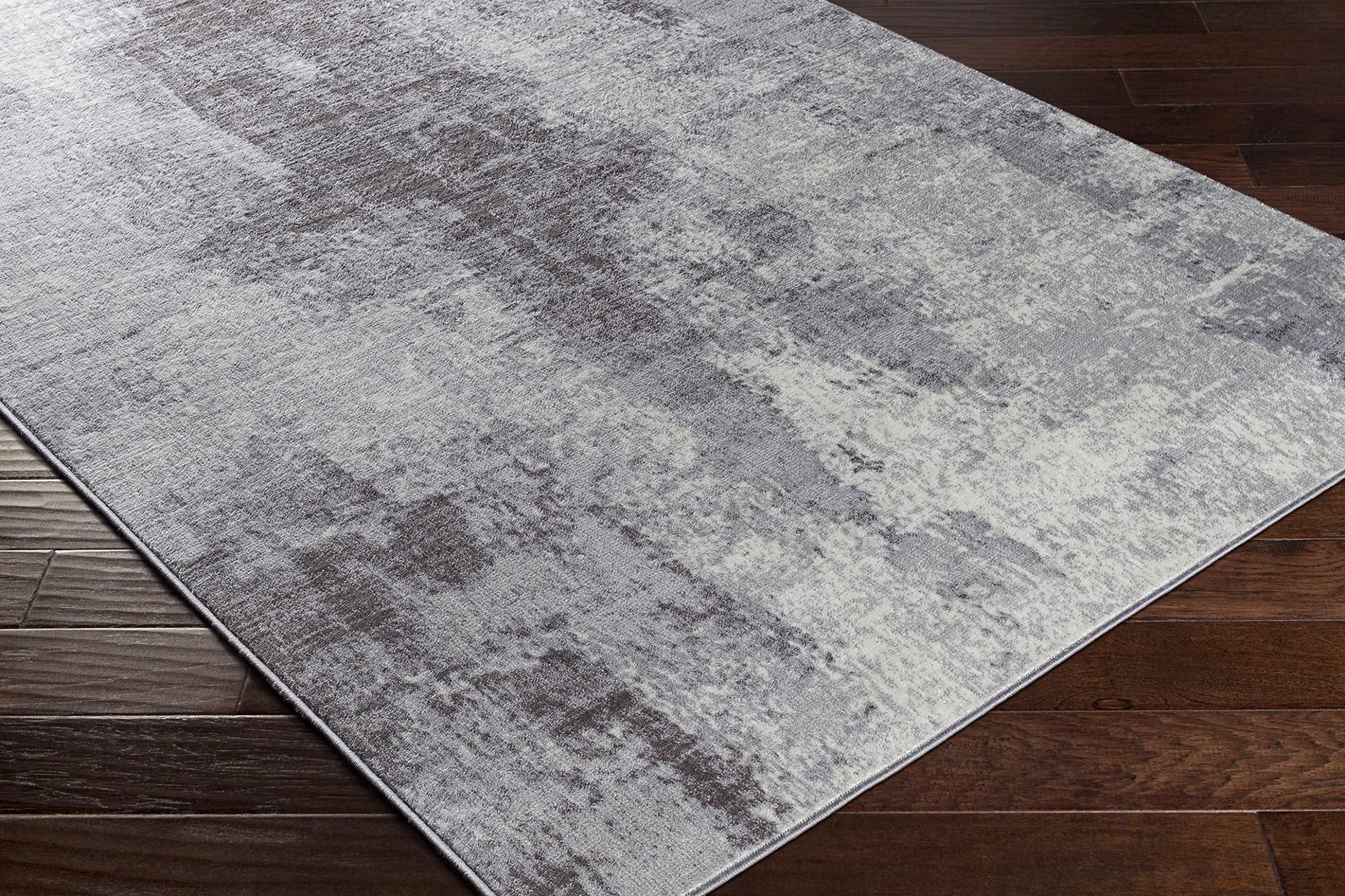 Hauteloom Paulba Modern Blue and Gray Area Rug 7'10