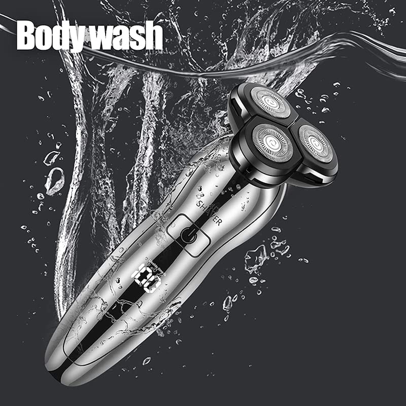 Premium Electric Head Shaver for Bald Men - USB Rechargeable & Washable Men's Shaving Machine with Beard & Mustache Trimmer (Color: 8508-F) - Perfect for Travel, Gym & Daily Grooming Routine