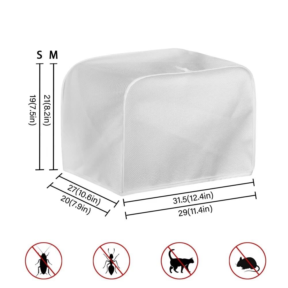 4-Slice Toaster Cover - Waterproof Dustproof Oven Toaster Protector - Fits Most Standard 4-Slice Toasters (12.4 x 10.6 x 8.2 inches) - Halloween Ghost Pumpkin Design - Perfect for Kitchen Countertop Protection & Gift Giving